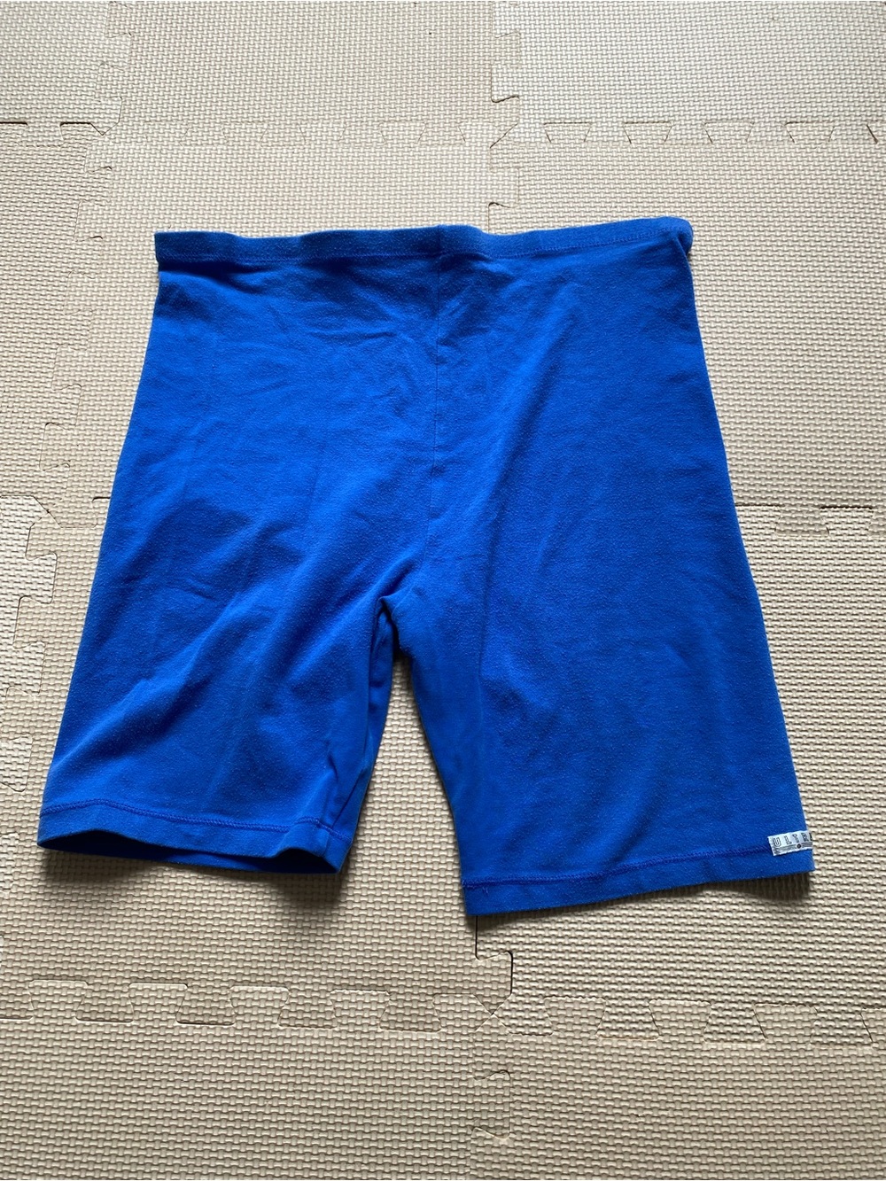 Jacques Morét Ultra Vintage Electric Blue Biker Shorts Size XL